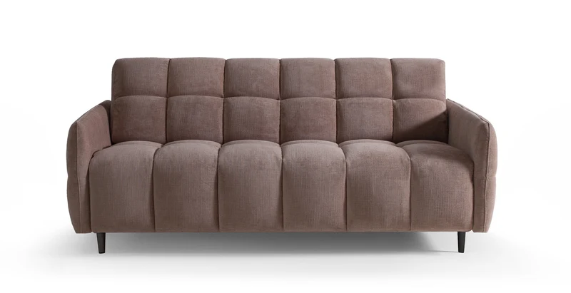 DOMINO Canapé convertible 4 places - Couchage 160 - Velours texturé