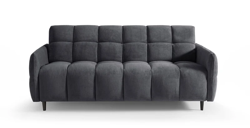 DOMINO Canapé convertible 4 places - Couchage 160 - Velours texturé