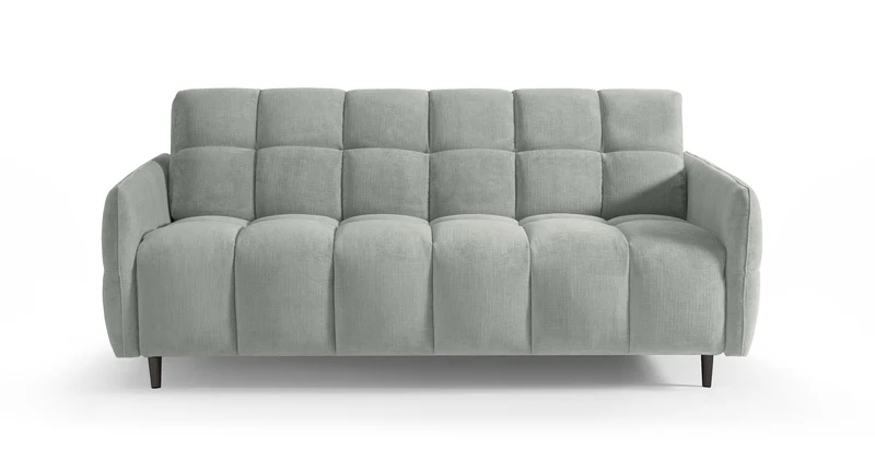 DOMINO Canapé convertible 4 places - Couchage 160 - Velours texturé