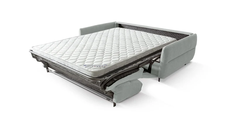 DOMINO Canapé convertible 4 places - Couchage 160 - Velours texturé