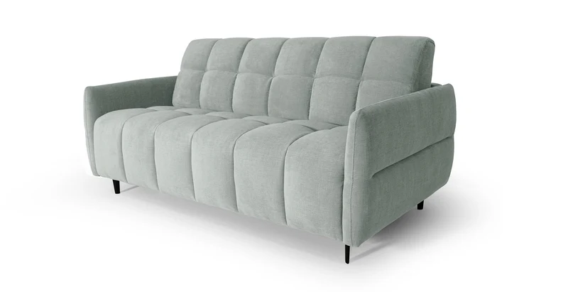 DOMINO Canapé convertible 4 places - Couchage 160 - Velours texturé