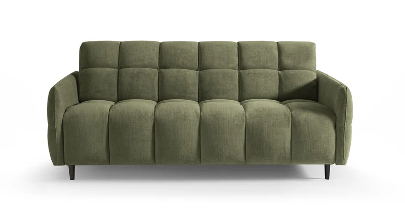 DOMINO Canapé convertible 4 places - Couchage 160 - Velours texturé