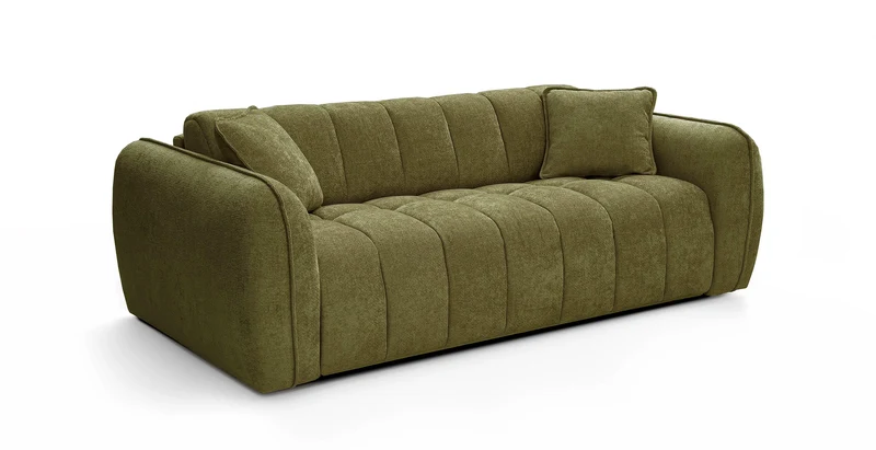 FREJUS Canapé convertible 3 places - Velours