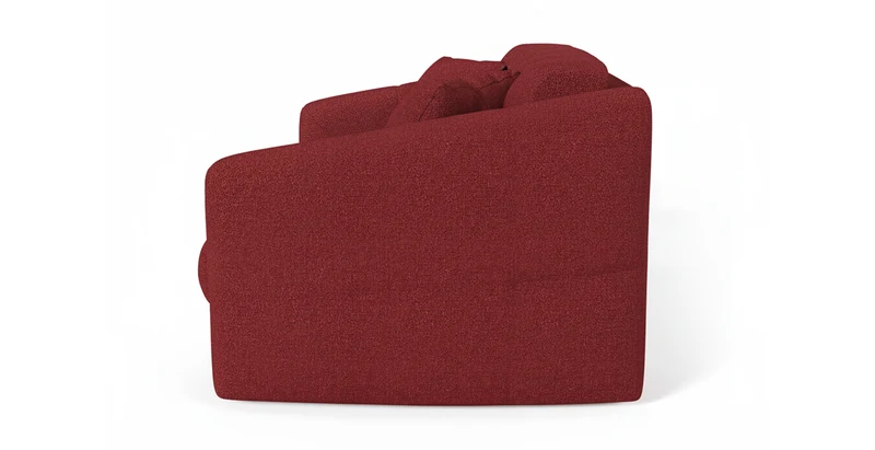 TRAPEZE Canapé convertible 4 places - Tissu bouclette