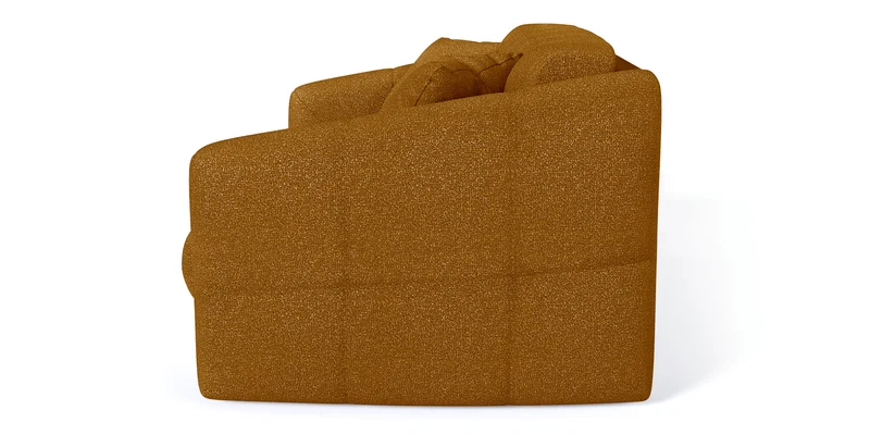 TRAPEZE Canapé convertible 4 places - Tissu bouclette