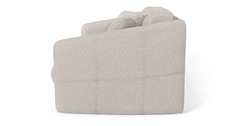 TRAPEZE Canapé convertible 4 places - Tissu bouclette