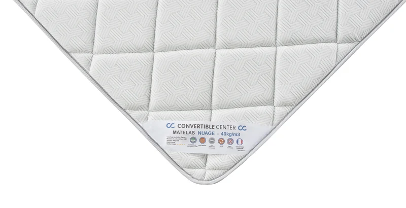 Matelas Confort hôtel NUAGE avec Surmatelas - Quotidien - 120 x 190cm