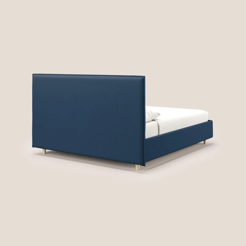 Costanza lit coffre et déhoussable en tissu mixte coton imperméable T13 bleu