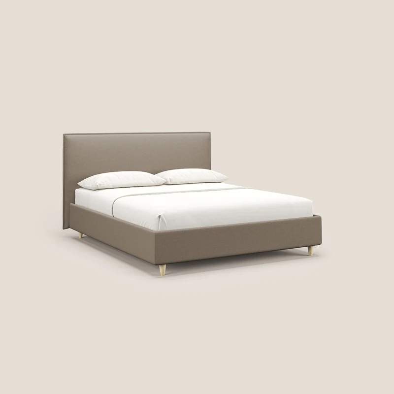 Costanza lit coffre et déhoussable en tissu mixte coton imperméable T13 beige