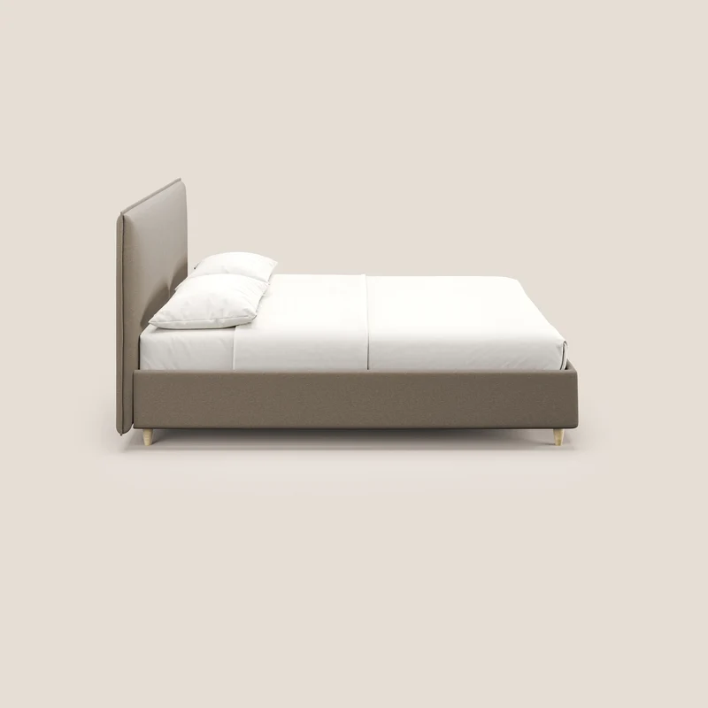 Costanza lit coffre et déhoussable en tissu mixte coton imperméable T13 beige