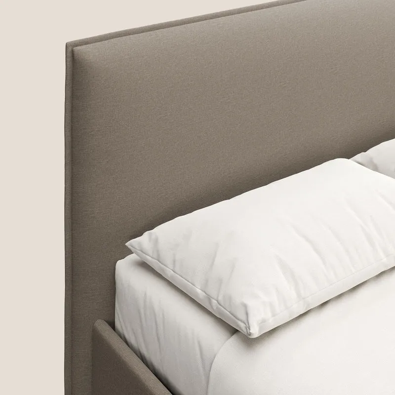 Costanza lit coffre et déhoussable en tissu mixte coton imperméable T13 beige
