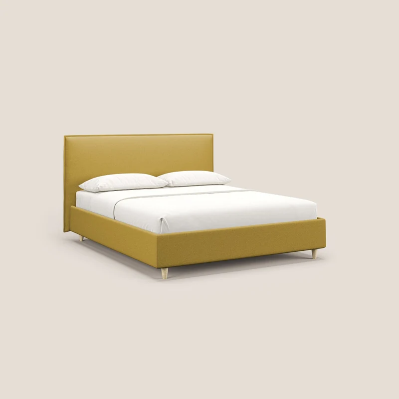 Costanza lit coffre et déhoussable en tissu mixte coton imperméable T13 jaune