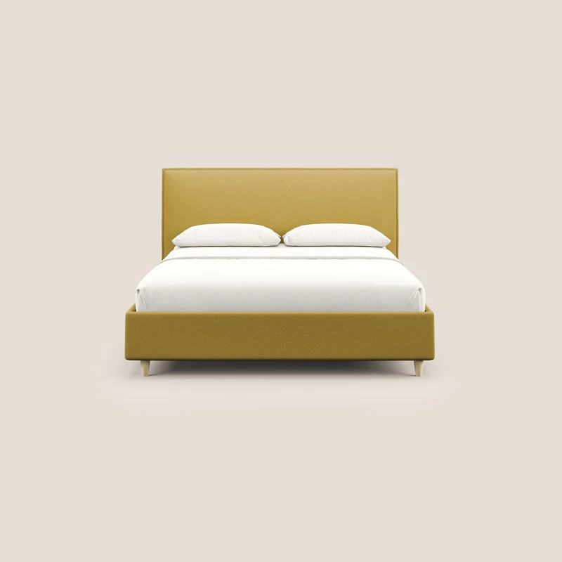 Costanza lit coffre et déhoussable en tissu mixte coton imperméable T13 jaune