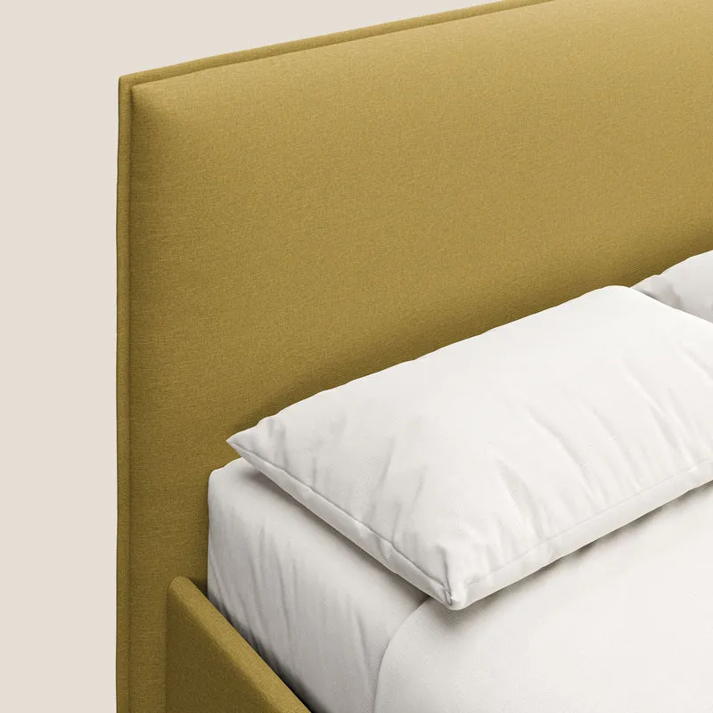 Costanza lit coffre et déhoussable en tissu mixte coton imperméable T13 jaune