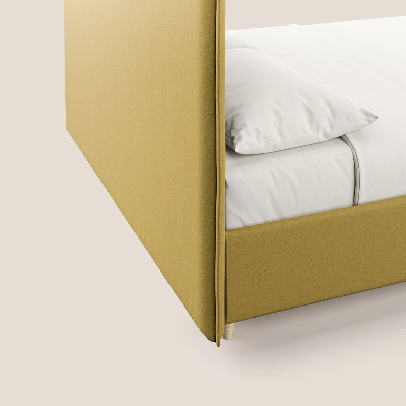 Costanza lit coffre et déhoussable en tissu mixte coton imperméable T13 jaune