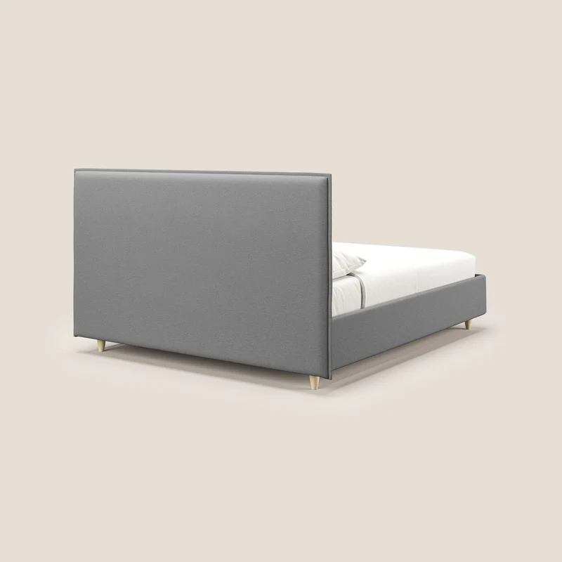 Costanza lit coffre et déhoussable en tissu mixte coton imperméable T13 gris