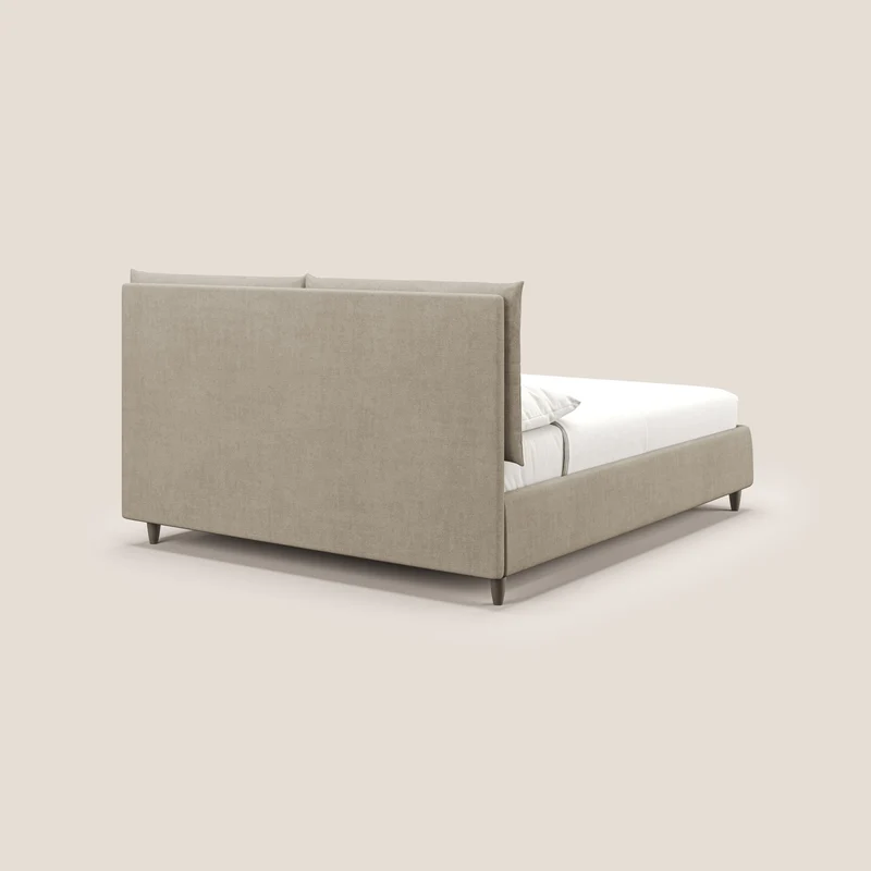Mariana lit coffre avec coussins en tissu imperméable T02 beige