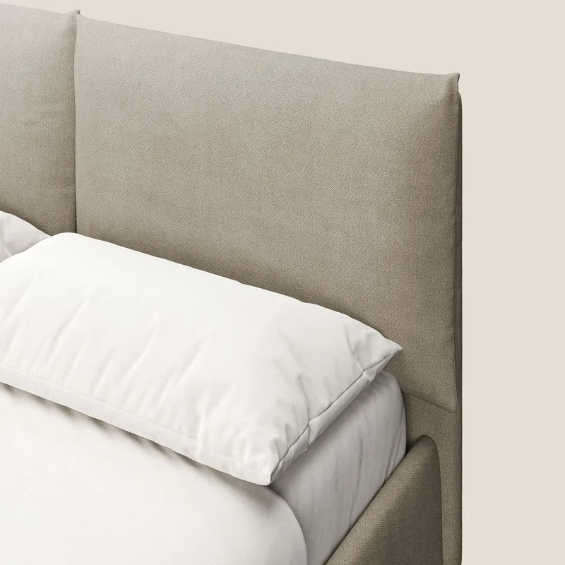 Mariana lit coffre avec coussins en tissu imperméable T02 beige