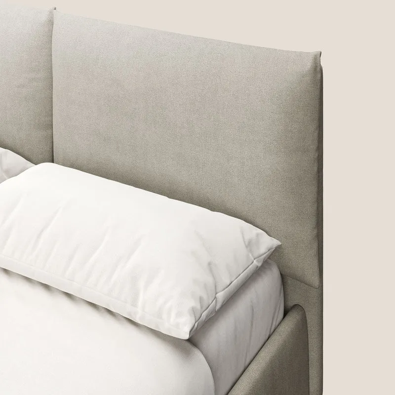 Mariana lit coffre avec coussins en tissu imperméable T02 crème
