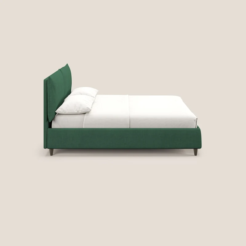 Mariana lit coffre avec coussins en tissu imperméable T02 vert