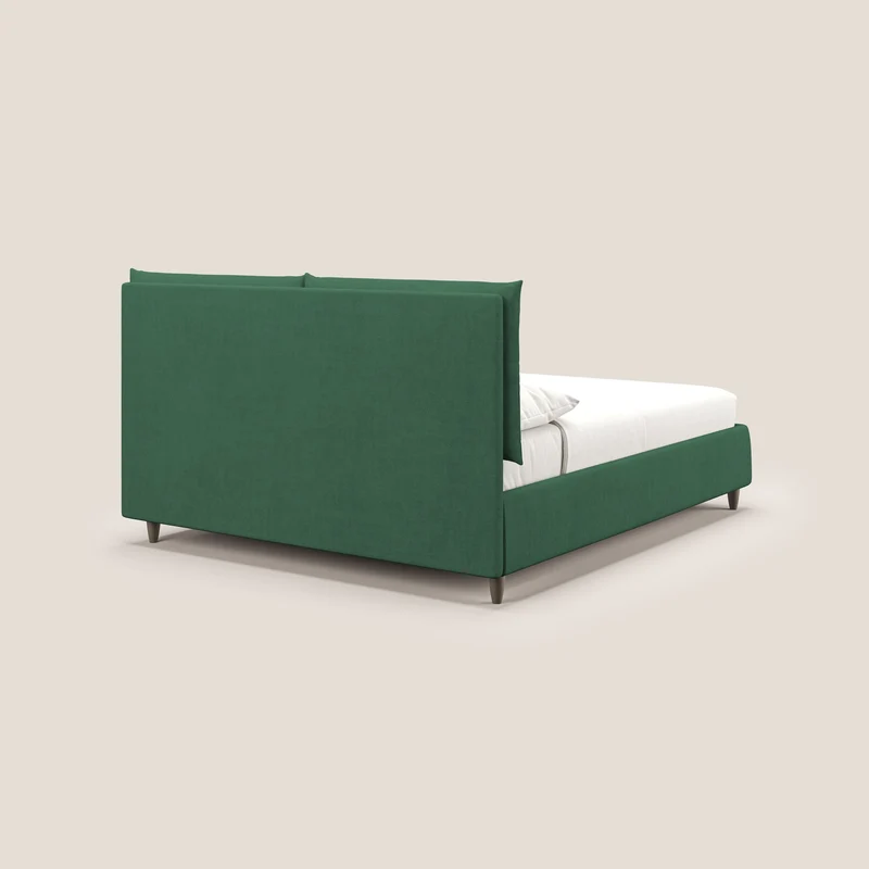 Mariana lit coffre avec coussins en tissu imperméable T02 vert