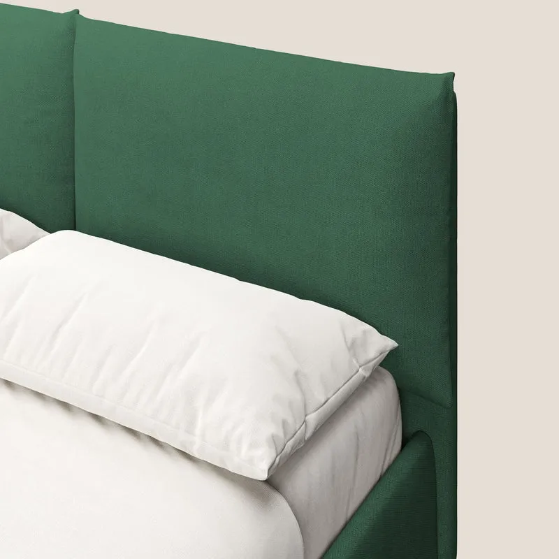 Mariana lit coffre avec coussins en tissu imperméable T02 vert