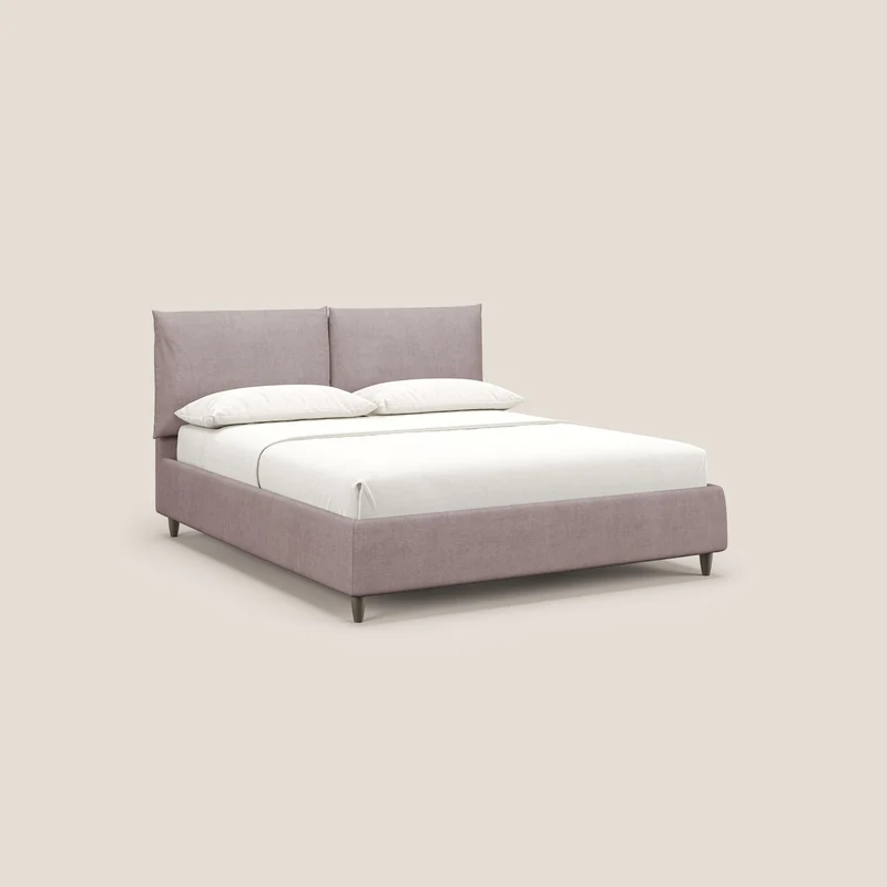 Mariana lit coffre avec coussins en tissu imperméable T02 rose