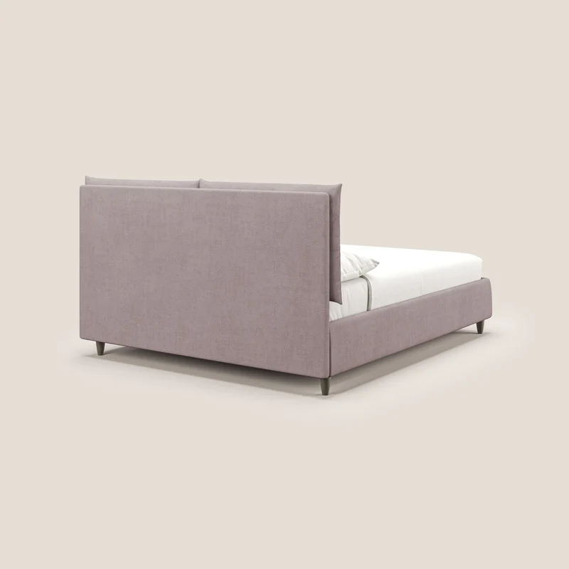 Mariana lit coffre avec coussins en tissu imperméable T02 rose