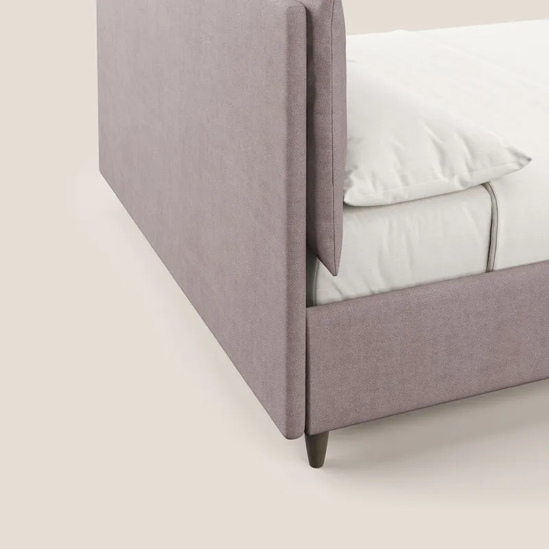 Mariana lit coffre avec coussins en tissu imperméable T02 rose