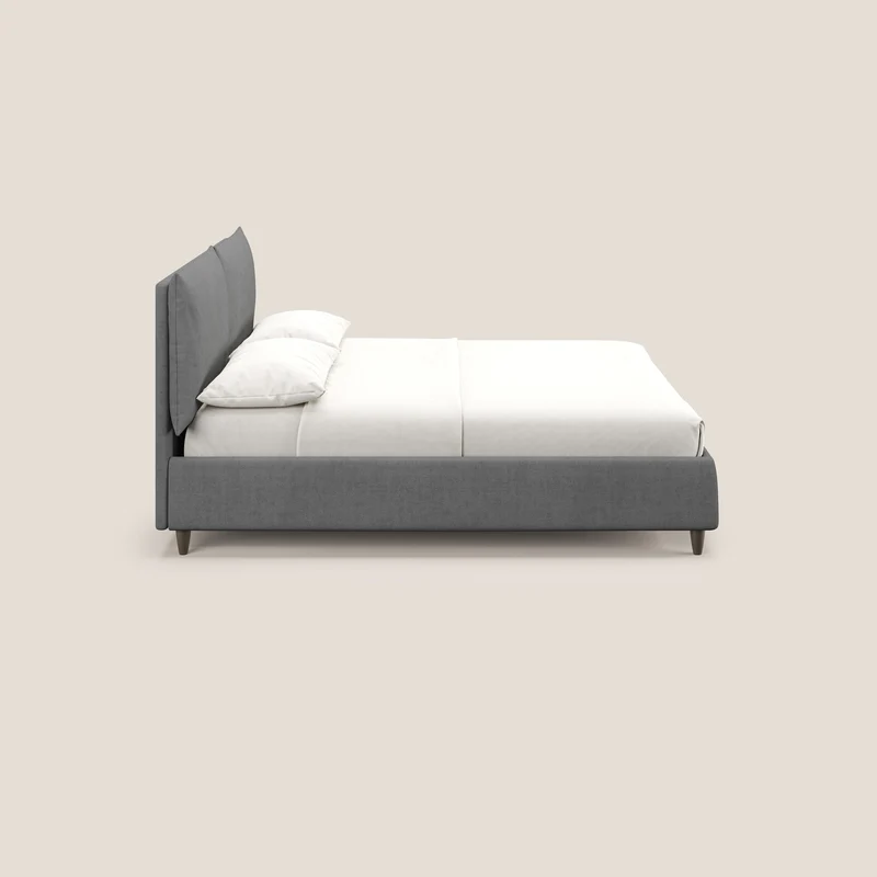 Mariana lit coffre avec coussins en tissu imperméable T02 gris