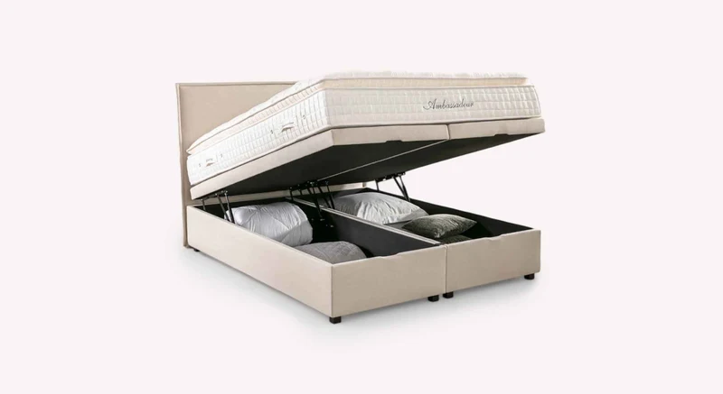 Lit coffre OUESSANT Luca Beige