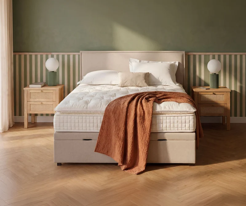 Lit coffre OUESSANT Luca Beige