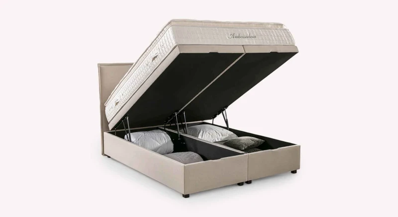 Lit coffre OUESSANT Luca Beige