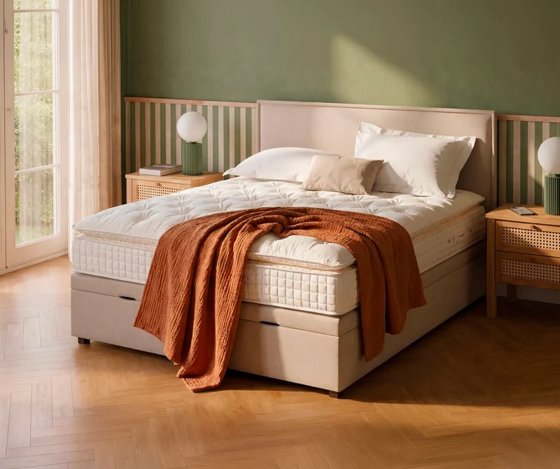 Lit coffre OUESSANT Luca Beige