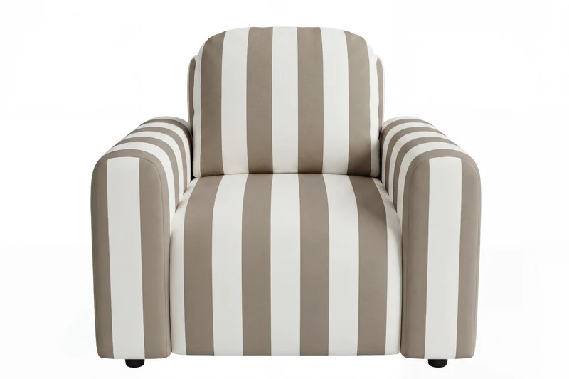 ELVIS Fauteuil - Tissu rayé