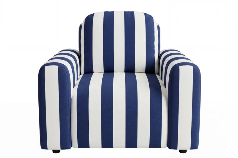ELVIS Fauteuil - Tissu rayé