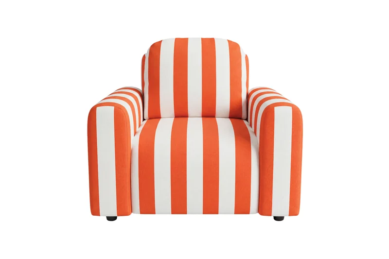 ELVIS Fauteuil - Tissu rayé