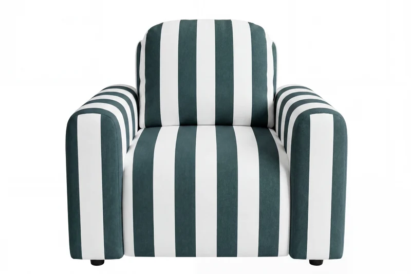 ELVIS Fauteuil - Tissu rayé