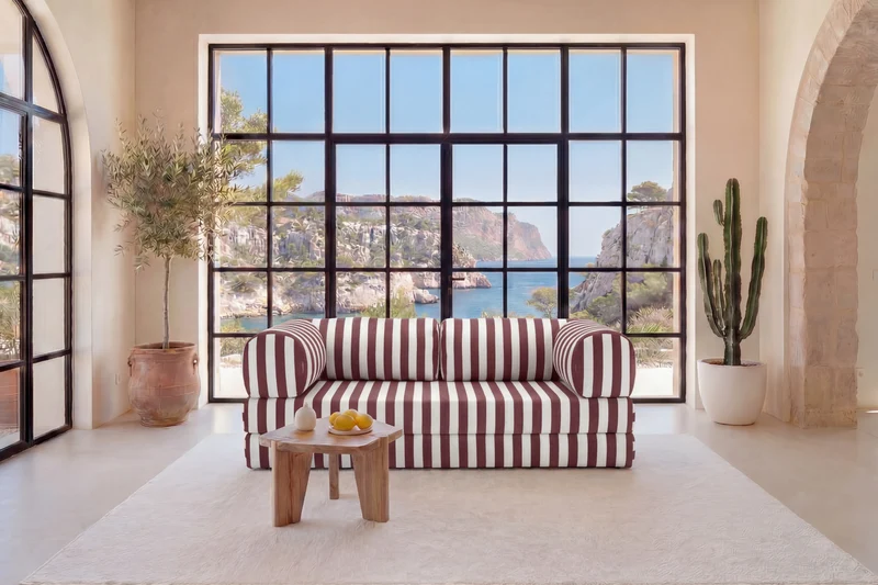 COSIMA - Tissu rayé