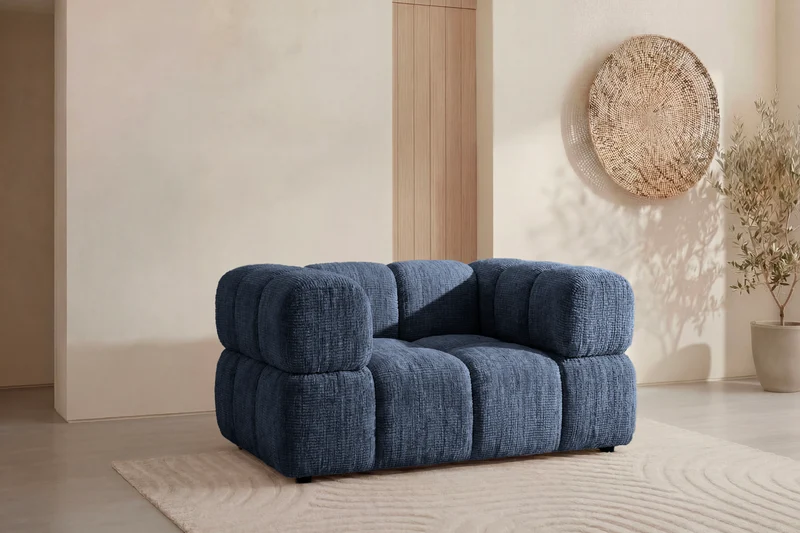 GUSTAVE Fauteuil - Tissu chenille