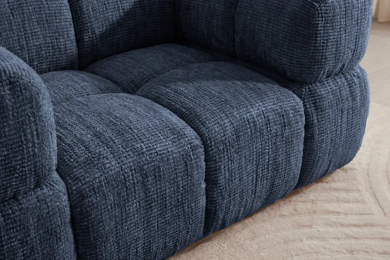 GUSTAVE Fauteuil - Tissu chenille