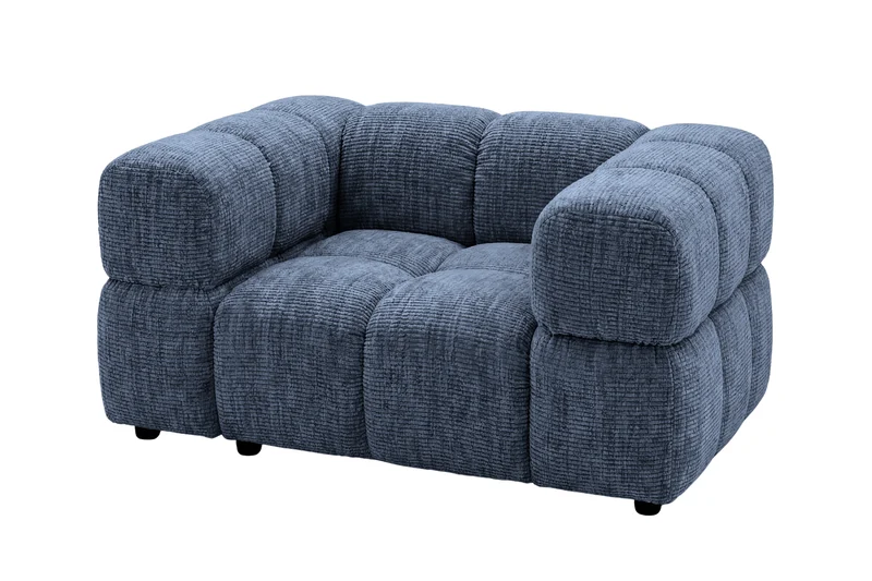 GUSTAVE Fauteuil - Tissu chenille