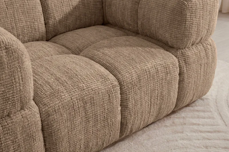 GUSTAVE Fauteuil - Tissu chenille