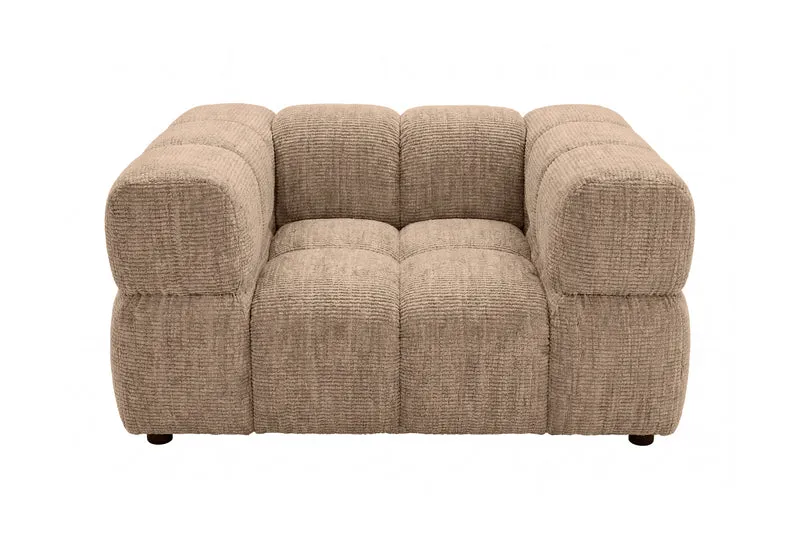 GUSTAVE Fauteuil - Tissu chenille