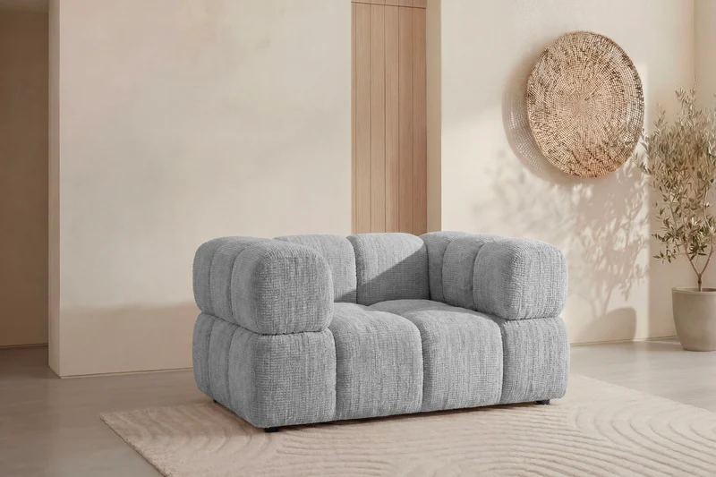 GUSTAVE Fauteuil - Tissu chenille