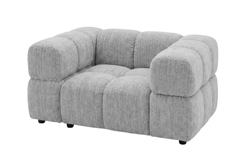 GUSTAVE Fauteuil - Tissu chenille