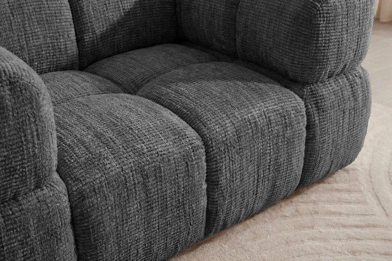GUSTAVE Fauteuil - Tissu chenille