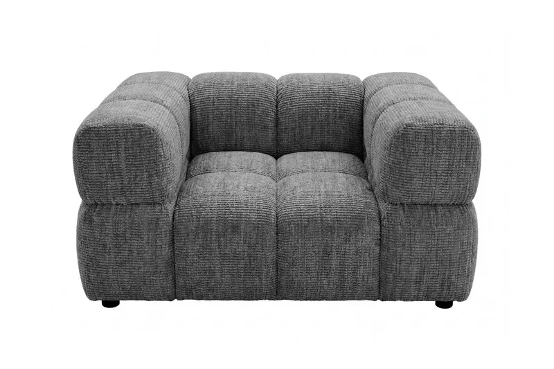 GUSTAVE Fauteuil - Tissu chenille