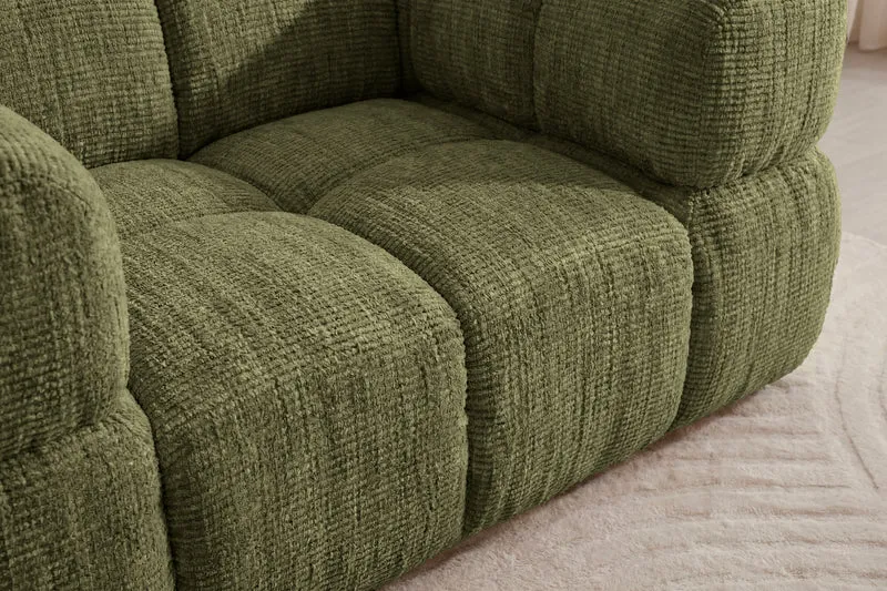 GUSTAVE Fauteuil - Tissu chenille