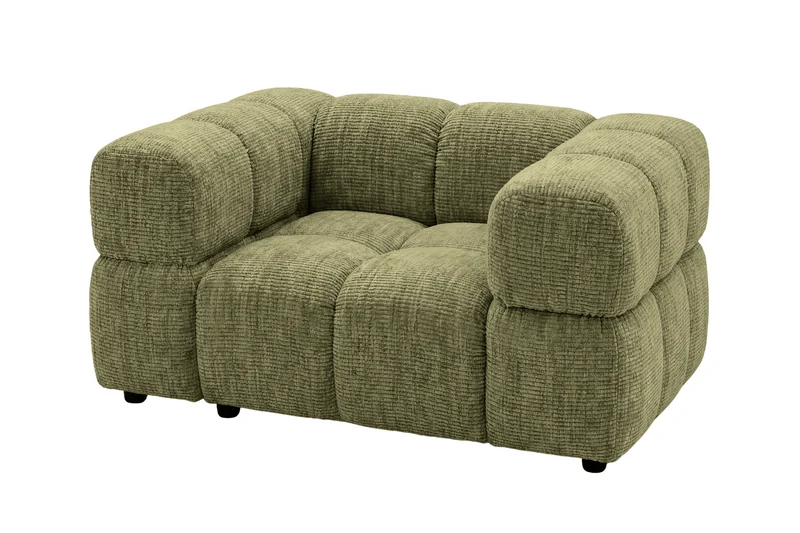 GUSTAVE Fauteuil - Tissu chenille